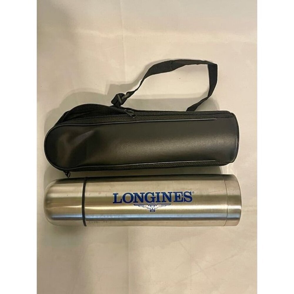Longines brand metal thermos RARE PROMO WATCH COLLECTOR XMAS